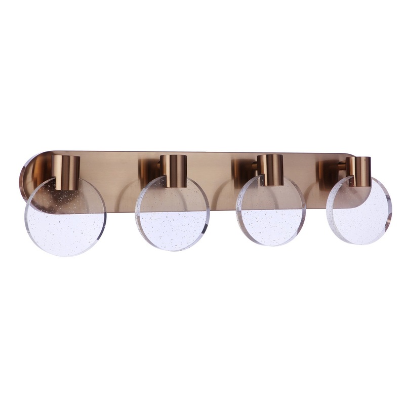 Craftmade 15130SB-LED Glisten LED Vanity Satin Brass