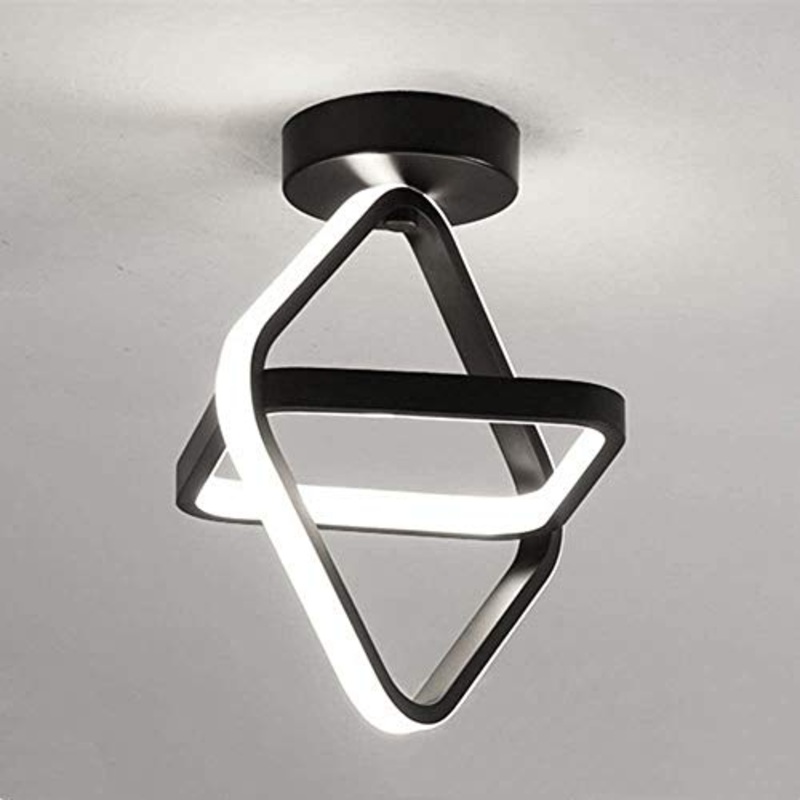 Goeco Plafoniera LED, Lampada da Soffitto 22W, Lampadario LED decorativa per Balcone Guardaroba Corridoio, Luce bianca calda 3000K