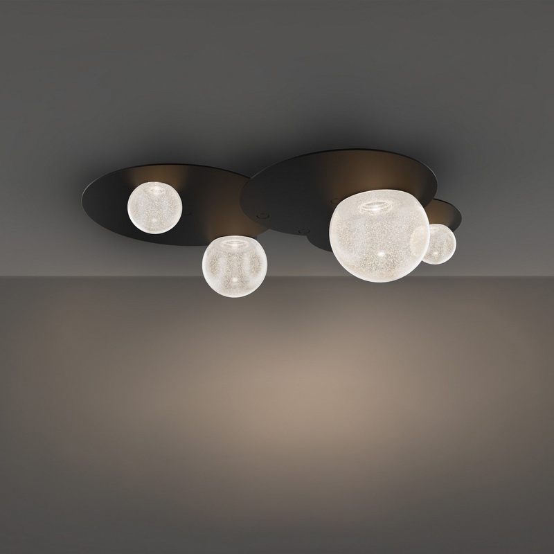LED Flush Mount from the Out Of This World Collection in Black Finish by Modern Forms