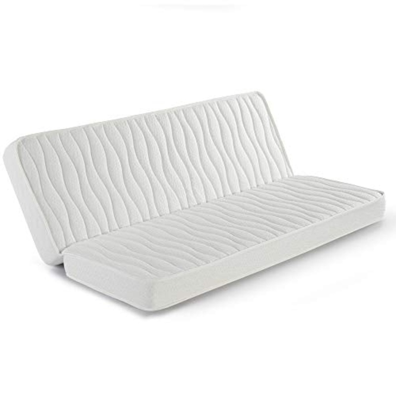 marcKonfort Materasso piegabile per Divano Letto 130X190, Altezza 13 cm, Tessuto Strech con Finiture rinforzate
