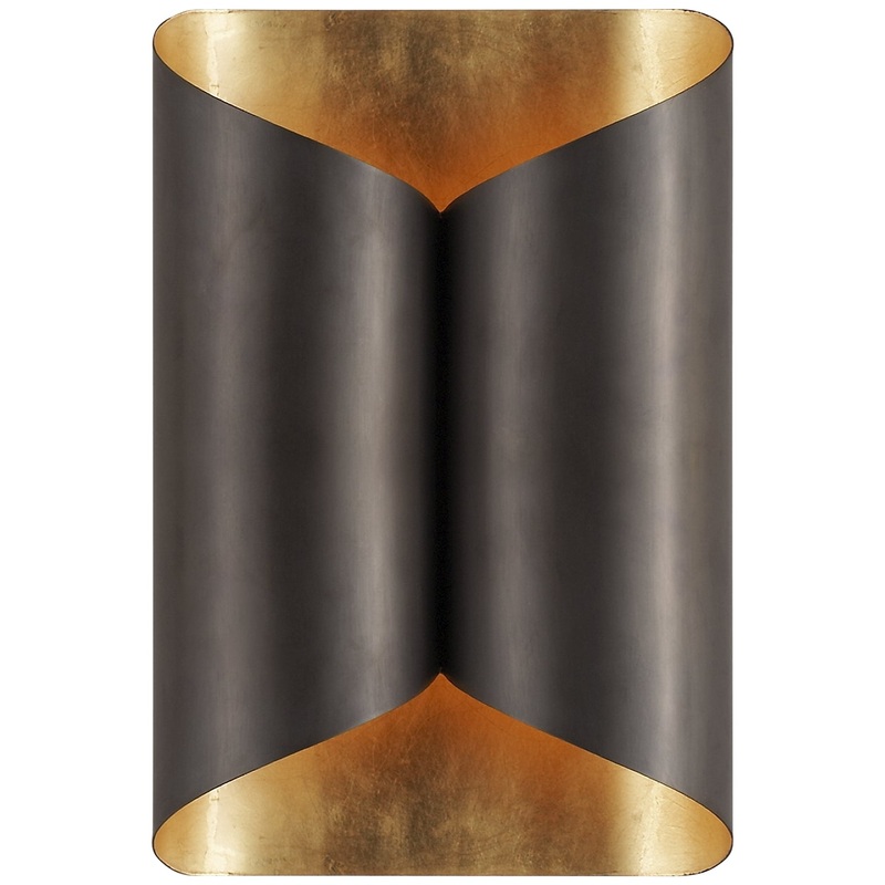 Two Light Wall Sconce from the Selfoss Collection in Bronze Finish by Visual Comfort Signature