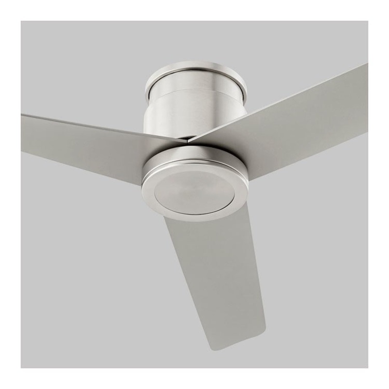Adora 52″ Three-Blade Indoor/Outdoor Hugger Ceiling Fan – Satin Nickel