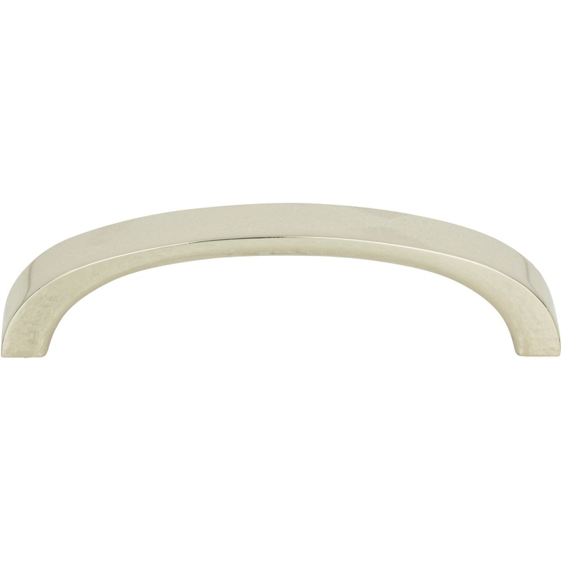 Atlas Homewares Tableau Curved Pull 3 Inch (c-c) Polished Nickel