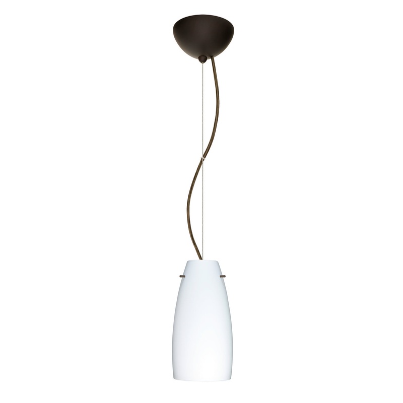 Besa 1KX-151207-LED-BR Tao One Light Pendant Bronze