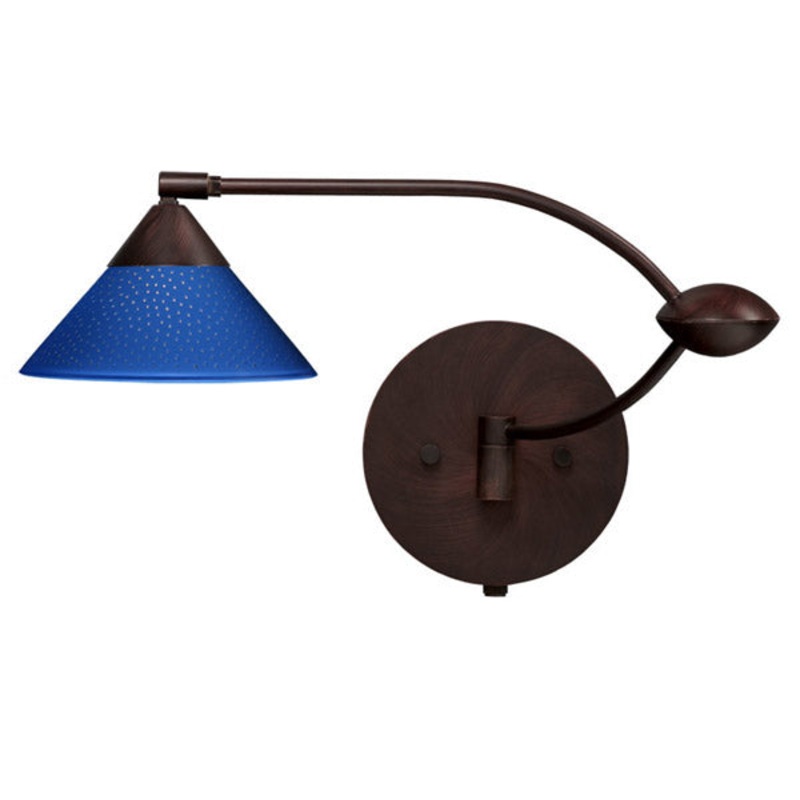 Besa 1WU-282484-BR Kona One Light Swing Arm Wall Sconce Bronze (Discontinued)