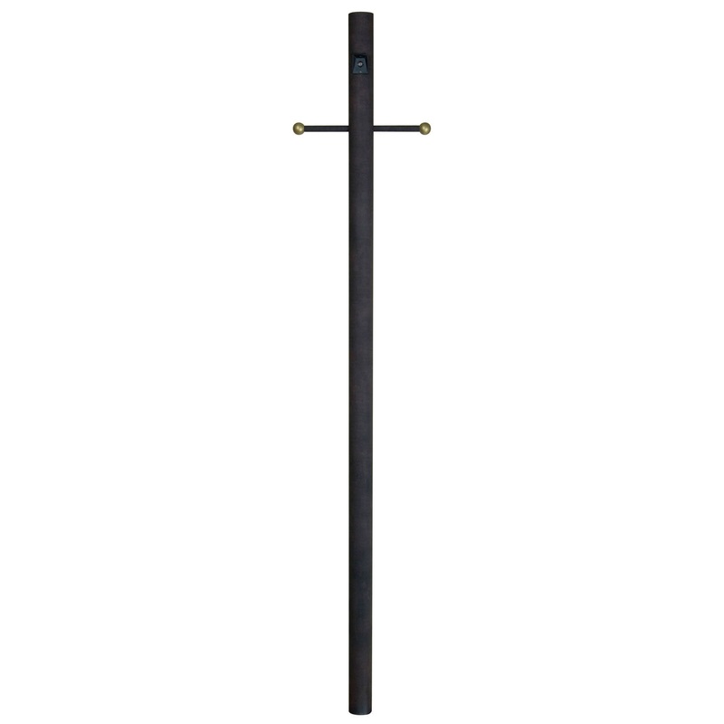 Craftmade Z8792-RT Smooth Direct Burial Post Rust (Discontinued)