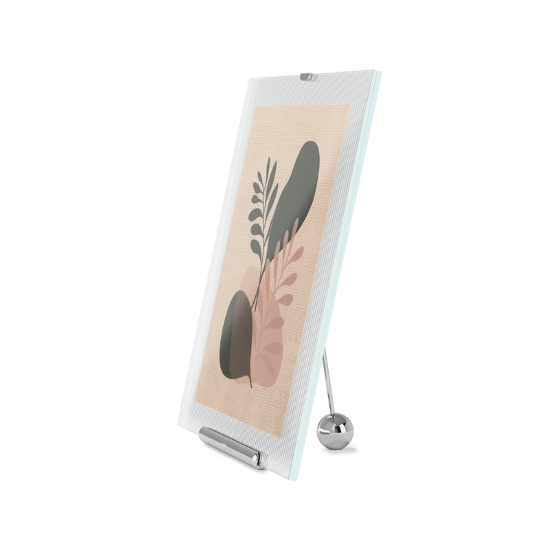 Flute Picture Frame Chrome