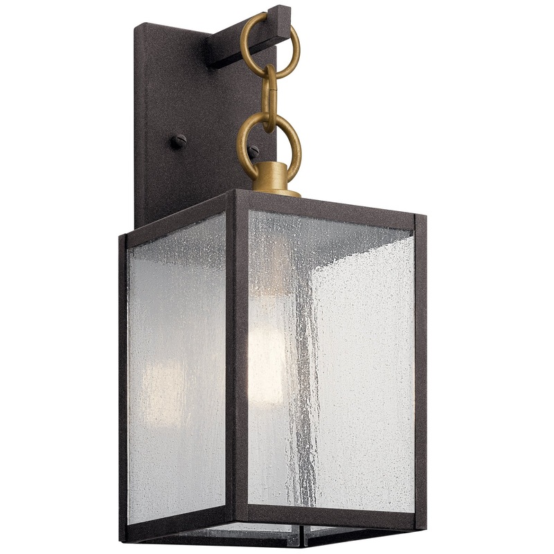 Kichler 59005WZC One Light Outdoor Wall Mount, Weathered Zinc