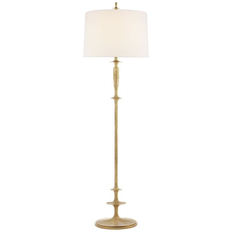 One Light Floor Lamp from the Lotus Collection in Gild Finish by Visual Comfort Signature
