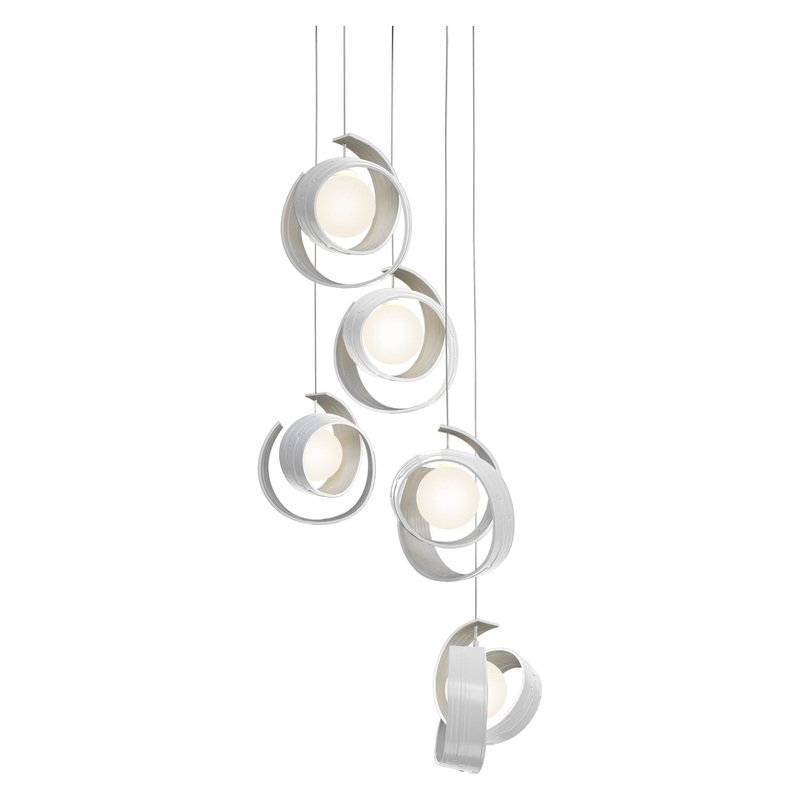 Riza 5-Light Pendant White