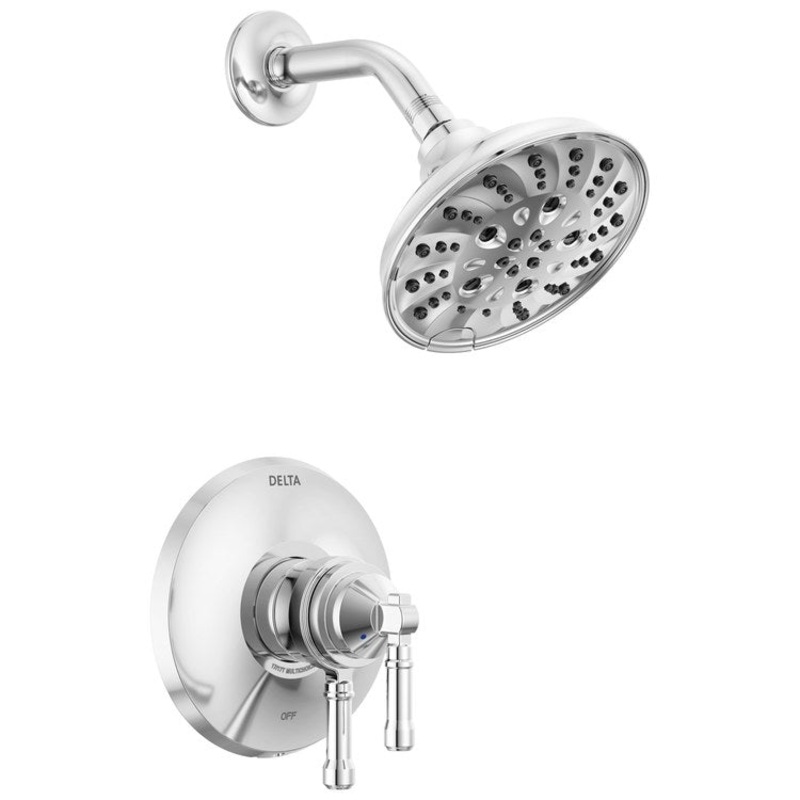 Shower Trim Broderick 17 Series Monitor 2 Lever Lumicoat Polished Chrome WaterSense ADA 1.75 Gallons per Minute