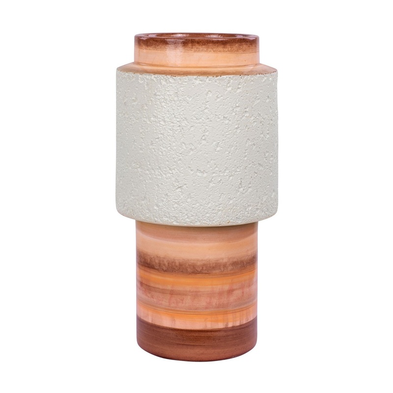 Vase from the Tilde Collection in Orange Quartz Finish by Varaluz