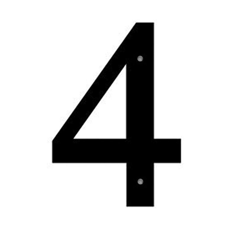 Village Wrought Iron NUM-4-S Number 4 Small