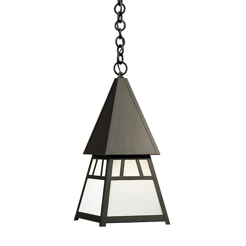 Arroyo DH-8WO-BK Dartmouth One Light Pendant Satin Black