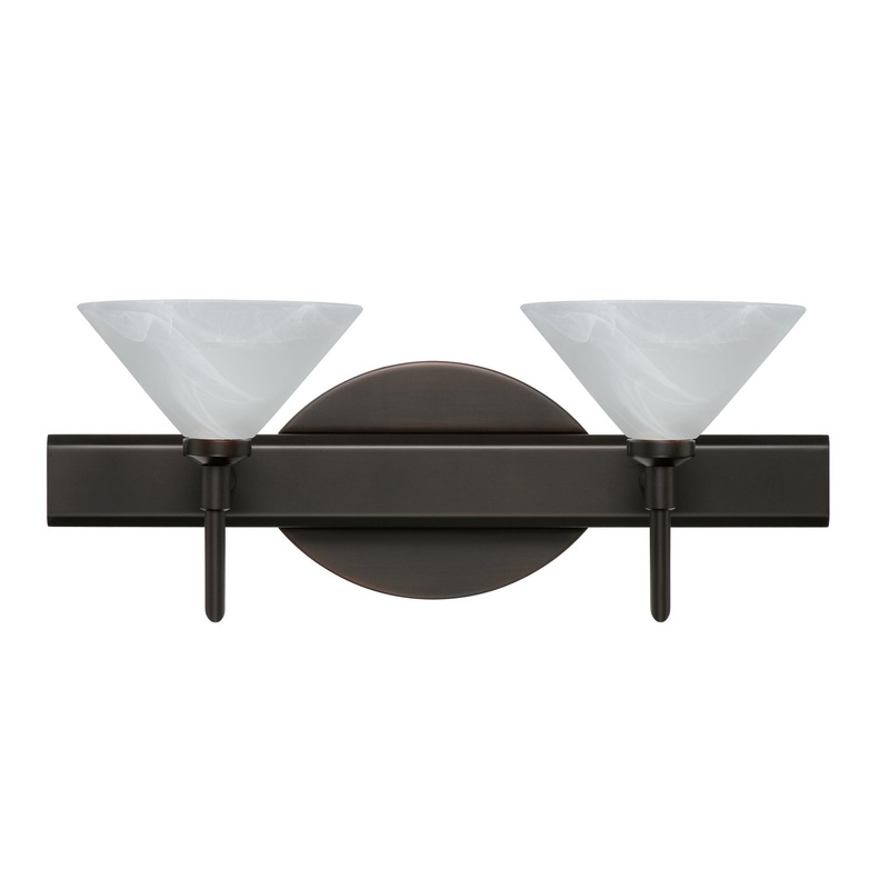 Besa 2SW-117652-BR Kona Two Light Wall Sconce Bronze
