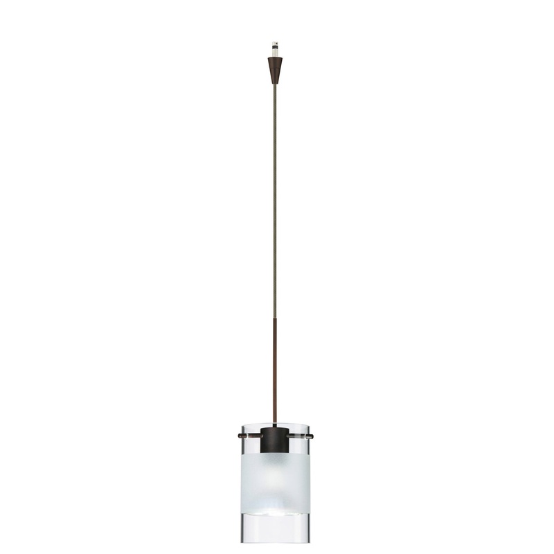 Besa XP-6524EC-BR Scope One Light Pendant Bronze
