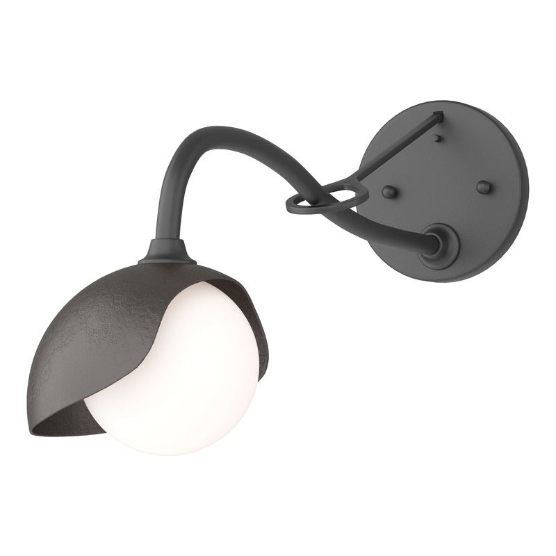 Brooklyn 1-Light Single Shade Long-Arm Sconce Black Oil Rubbed Bronze