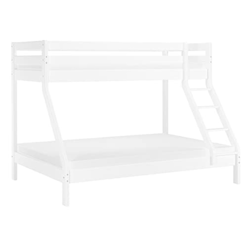 Erst-Holz Letto Castello Bianco 3 piazze con materassi 140×200-90×200 per Adulti in Pino 60.19-09-14WM