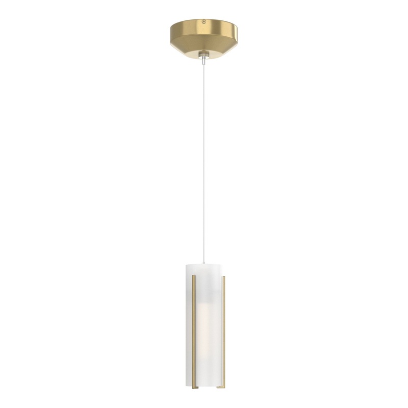 Exos Glass Low Voltage Mini Pendant Modern Brass Opal Glass (GG)