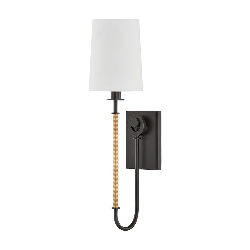 Glenmont 1-Light Wall Sconce Aged Brass/Distressed Bronze