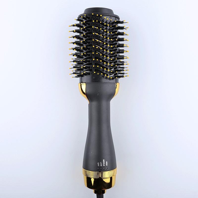 Gold And Grey One-Step Hair Dryer & Volumizer Hot Air Brush – Salon Styler for Drying, Smoothing & Volume