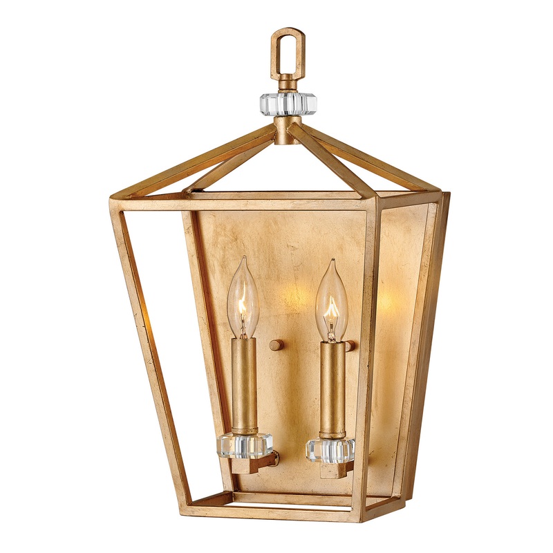 LED Wall Sconce from the Stinson Collection in Distressed Brass Finish by Hinkley