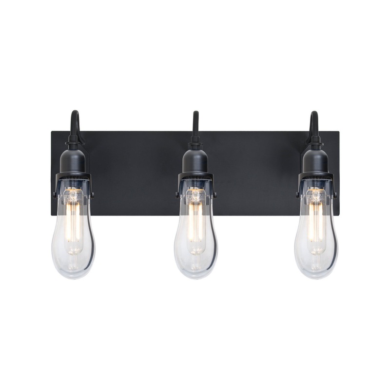LED Wall Sconce from the Wish Collection in Black Finish by Besa