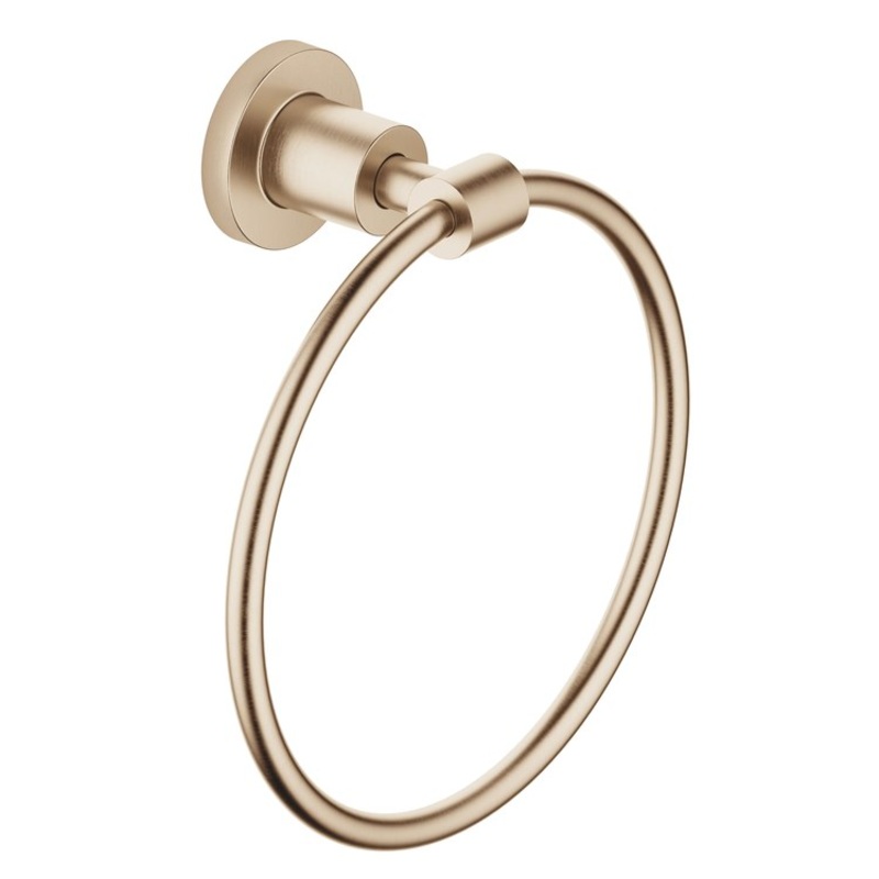 Towel Ring TARA Round Brushed Champagne 3-1/8 Inch