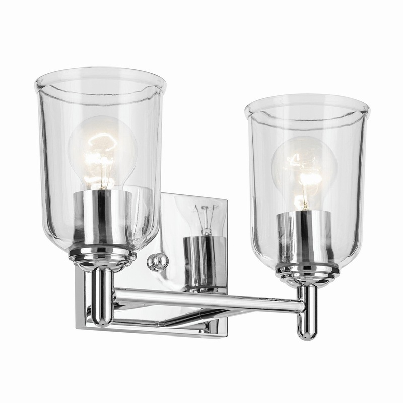 Two Light Bath from the Shailene Collection in Chrome Finish by Kichler