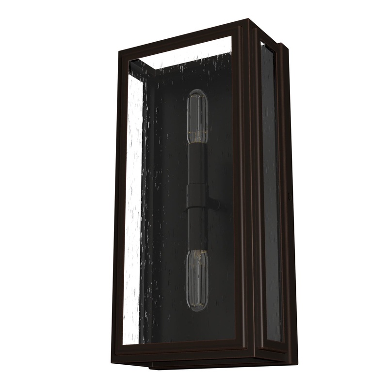Two Light Wall Sconce from the Felippe Collection in Onyx Bengal Finish by Hunter