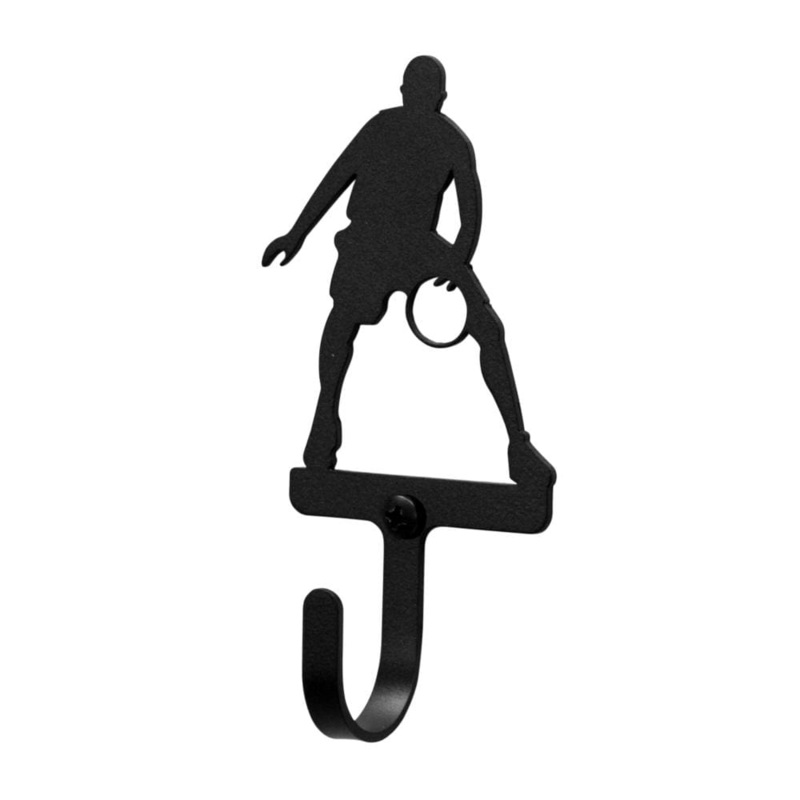 Village Wrought Iron WH-179-S Basketball Player Men’s Boy’s Wall Hook Small