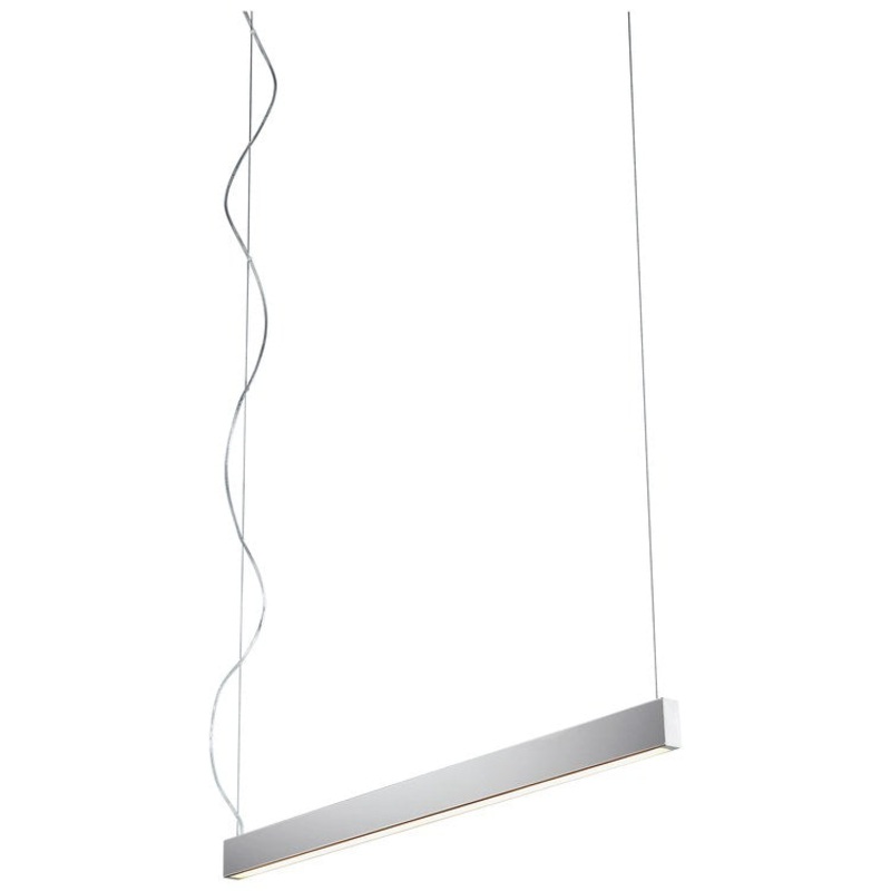 Zepp Single-Light 38″ LED Linear Pendant – Polished Nickel