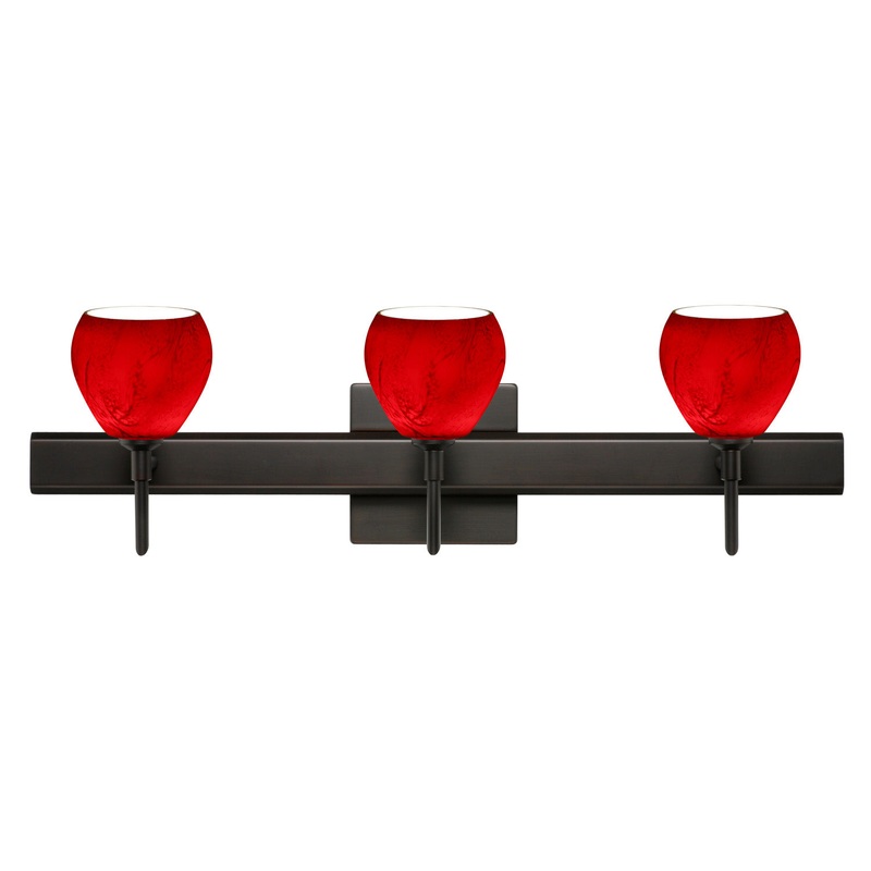 Besa 3SW-5605MA-BR-SQ Tay Tay Three Light Wall Sconce Bronze