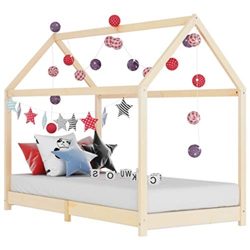FAMIROSA Giroletto per Bambini in Legno Massello di Pino 70×140 cm-3346