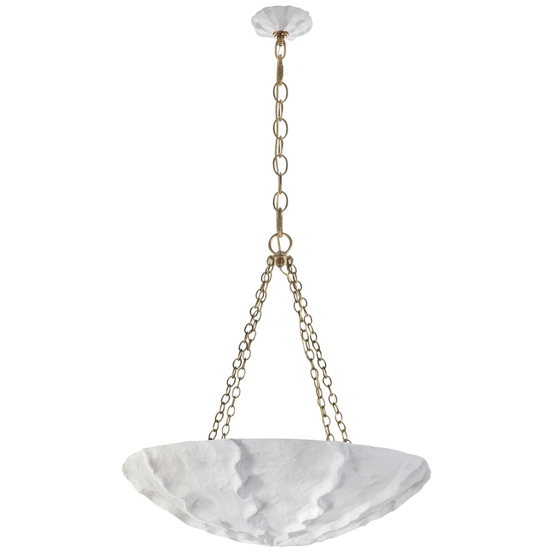 Four Light Chandelier from the Benit Collection in Plaster White Finish by Visual Comfort Signature