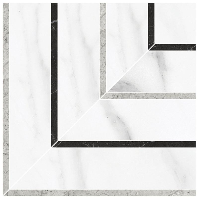 La Marca Statuario Picco Honed Porcelain Mosaics. 1 Sheet = .48 Sq. Ft. Sold In Carton Quantities Of 4.84