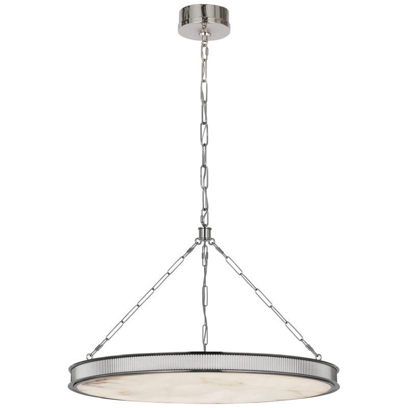 LED Chandelier from the Matthew Collection in Polished Nickel Finish by Visual Comfort Signature