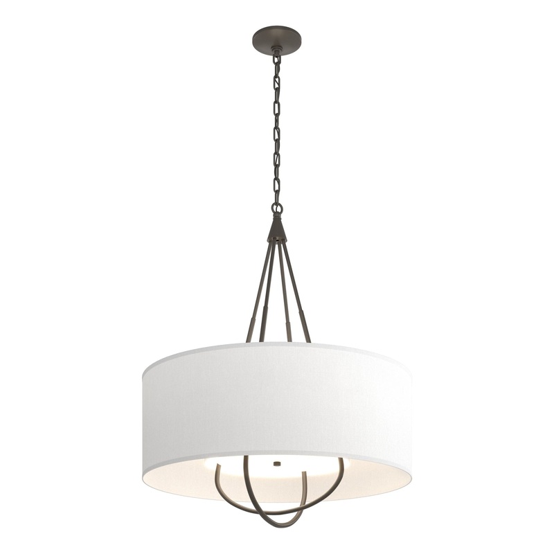 Loop Pendant Dark Smoke Dark Smoke Natural Anna Shade (SF)