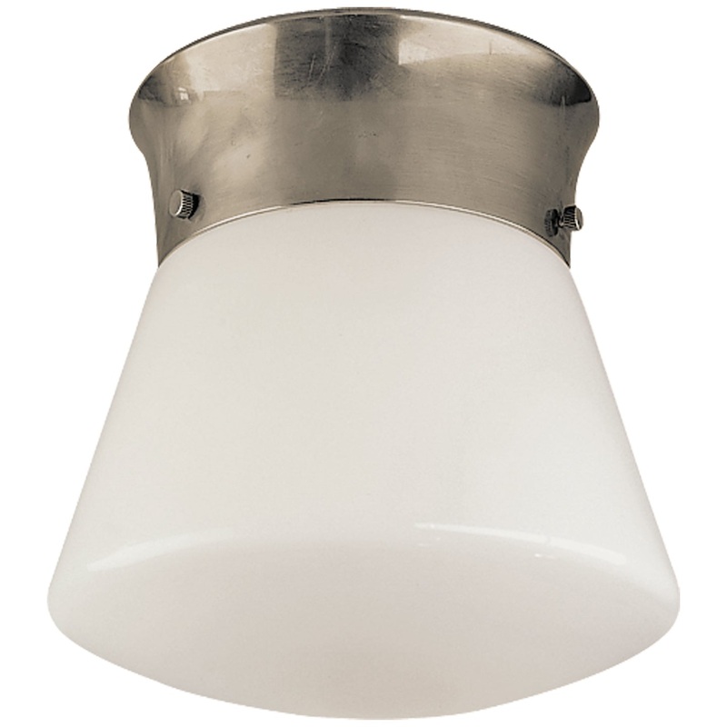 One Light Ceiling Mount from the Perry Street Collection in Antique Nickel Finish by Visual Comfort Signature