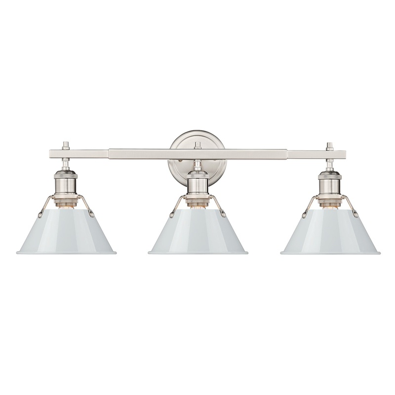 Orwell PW Pewter 3 Light Bath Vanity