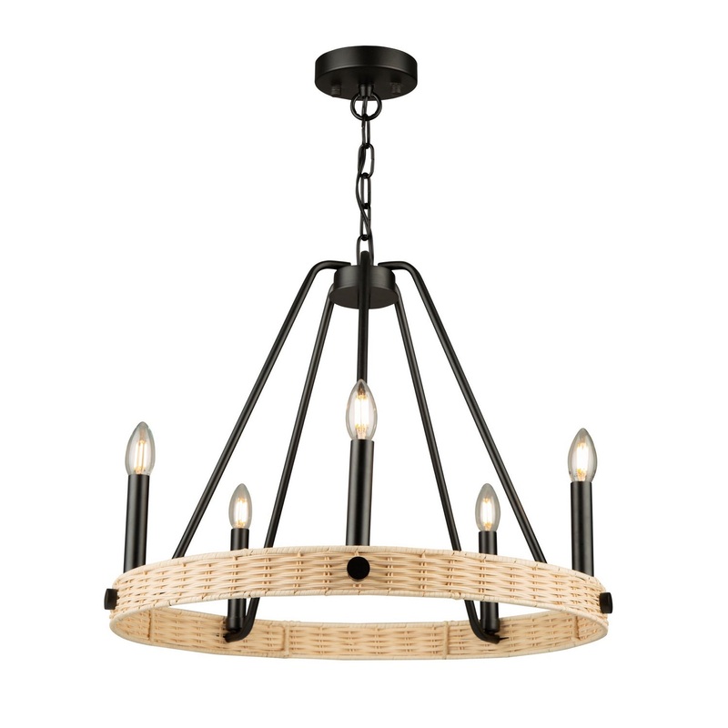 Perris Chandelier – Black / 24.00