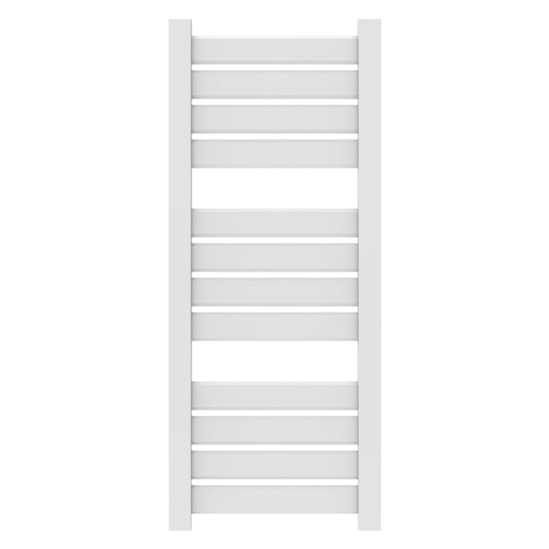 Towel Warmer Vega 12 Bar Hardwire 1228 BTU 23 x 56 Inch White 304 Stainless Steel