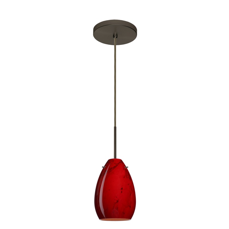 Besa 1BT-1713MA-HAL-BR Pera One Light Pendant Bronze (Discontinued)
