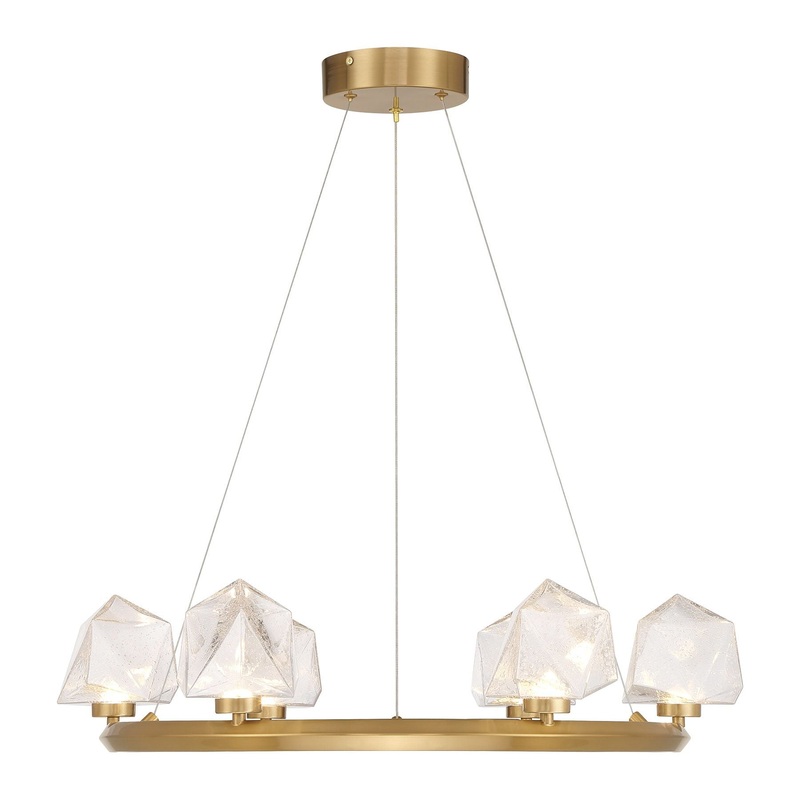 Castello 6-Light Chandelier Warm Brass