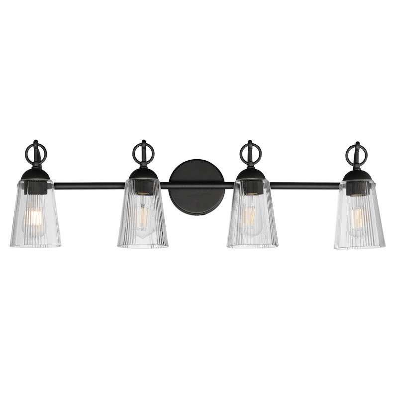 Jackson Hole 4-Light Bath Vanity Black
