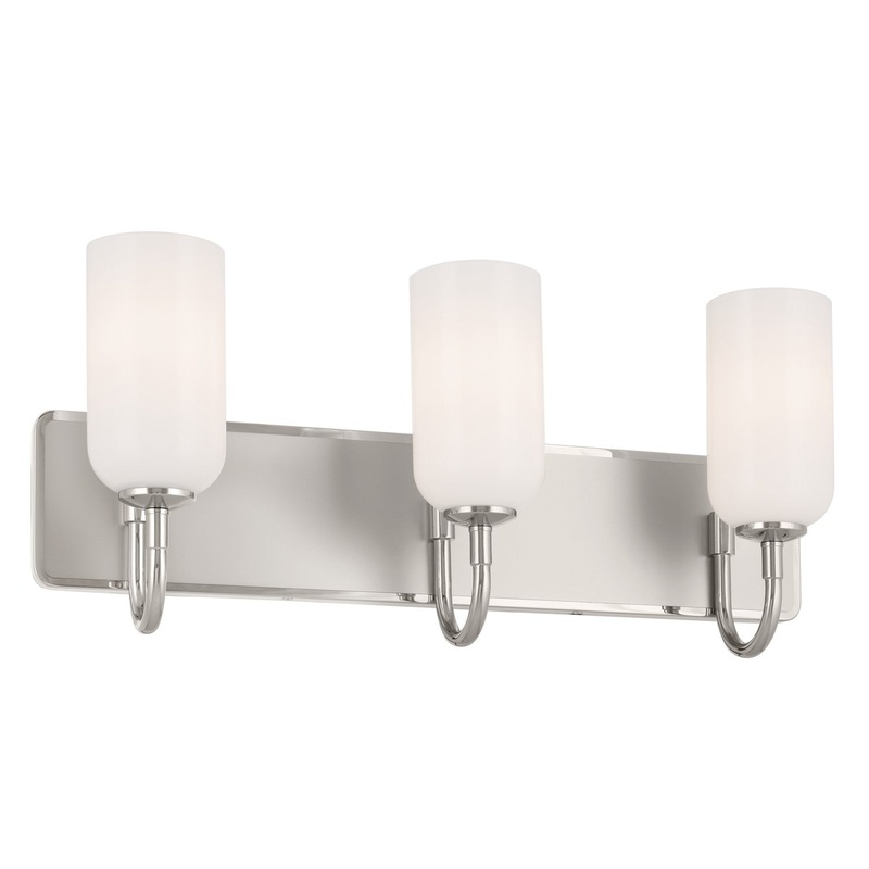 Kichler 55163PN Three Light Bath, Polished Nickel