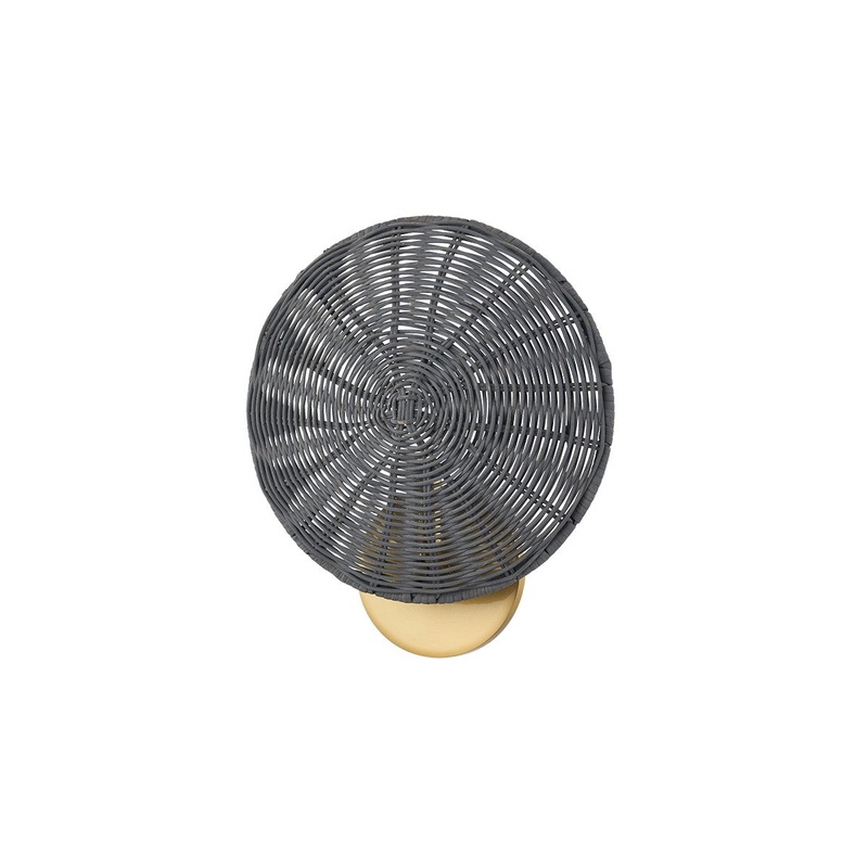 One Light Wall Sconce from the Destiny Collection in Aged Brass Finish by Mitzi