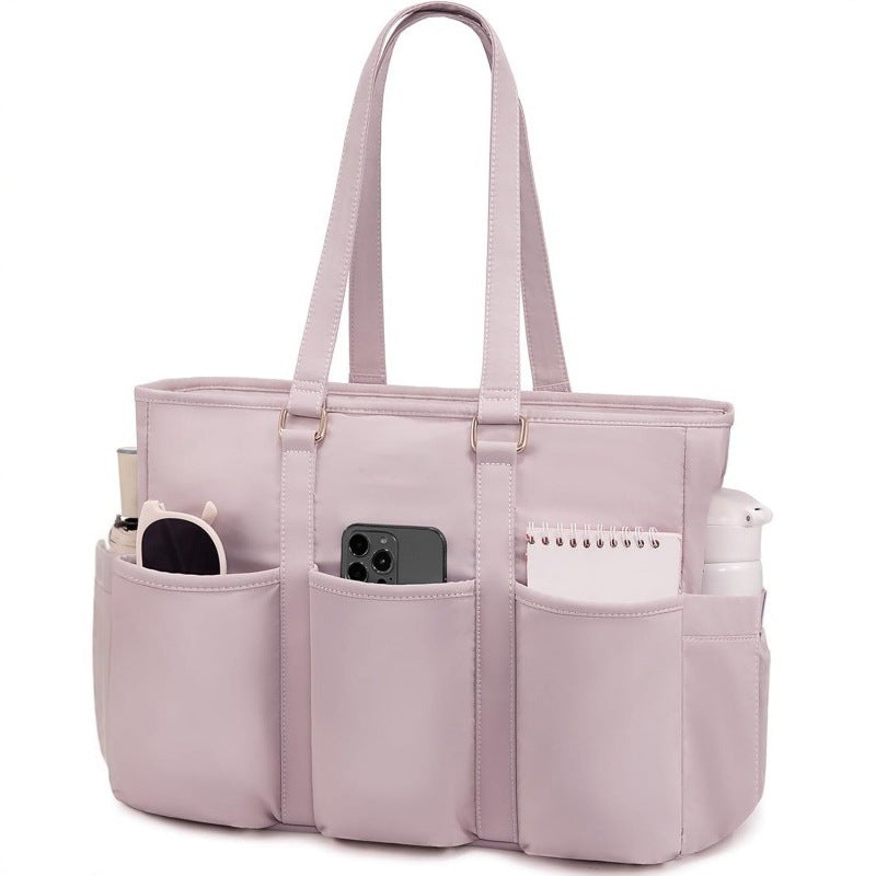 Pink Women’s Laptop Tote Bag – Professional Business Briefcase & Shoulder Handbag (Fits up to 15.6 Inch Laptop)