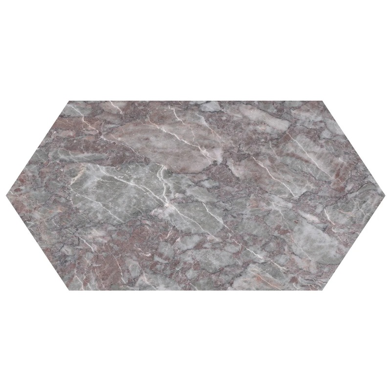 24 Inch Sereno Burgundy Picket Honed Marble Tile – 12″ x 24″