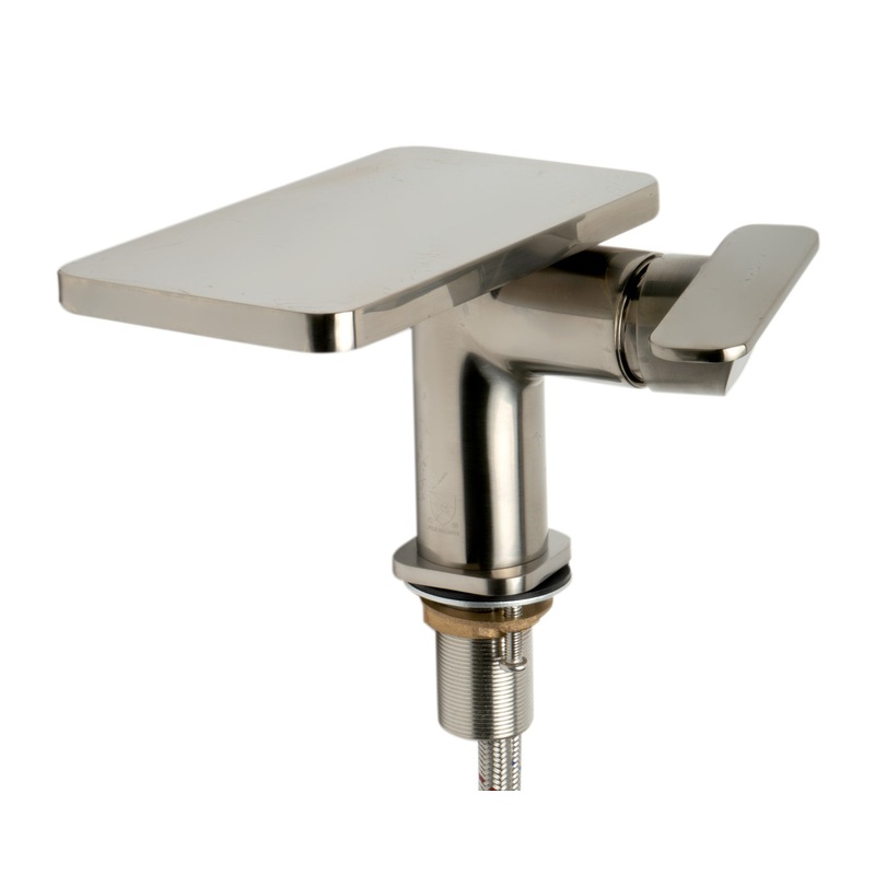 ALFI brand AB1882-BN Brushed Nickel Single-Lever Bathroom Faucet